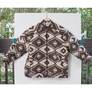 MariaCher Maria Cher. Aztec Quilted Lined Jacket Size Medium